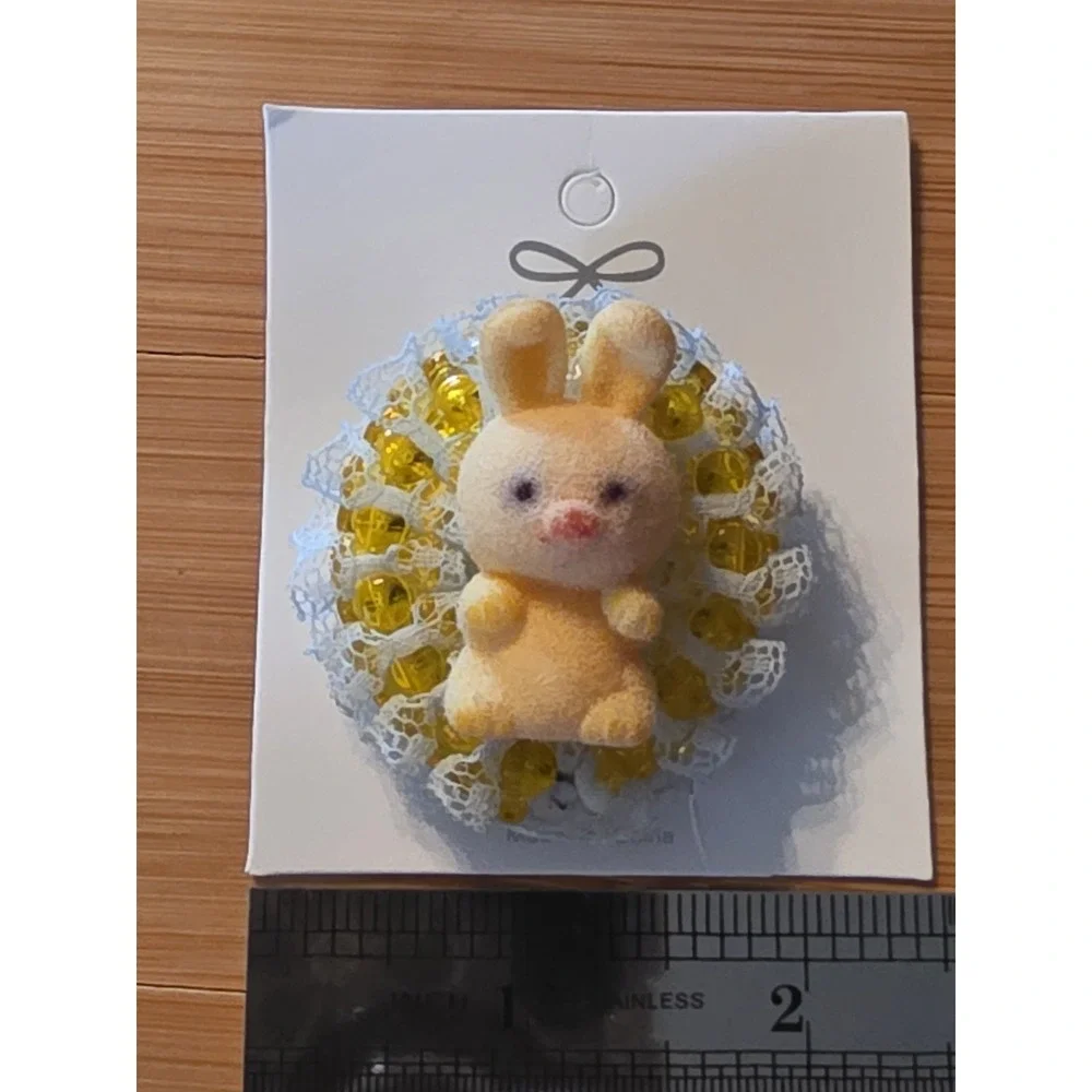 Cutest Bunny Brooch for Easter Handmade